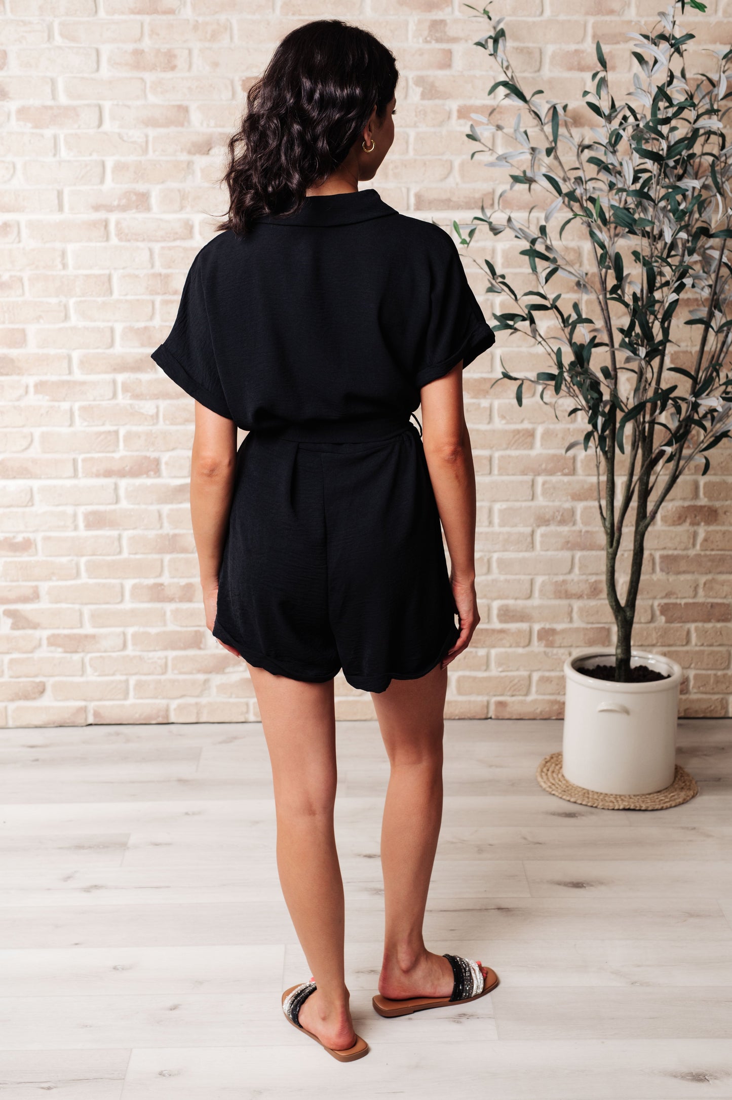 Jodifl- Don't Worry 'Bout a Thing V-Neck Romper