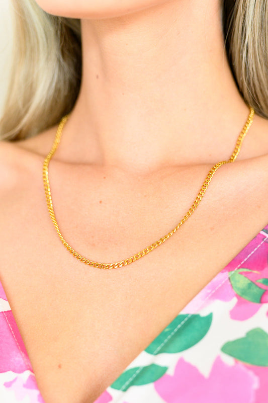 Ave- Eagerly Waiting Gold Plated Chain Necklace