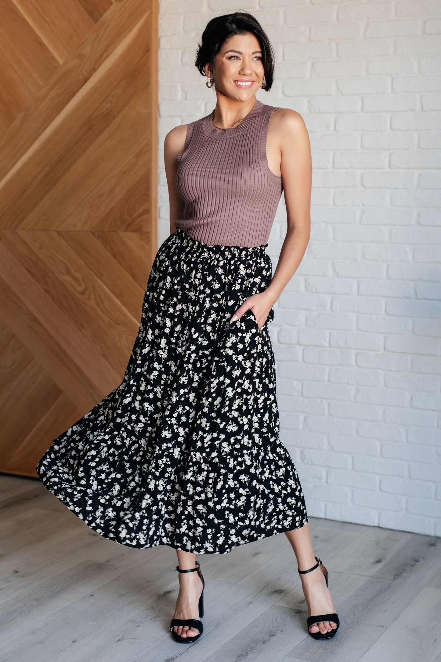 Polagram-Fielding Flowers Floral Skirt