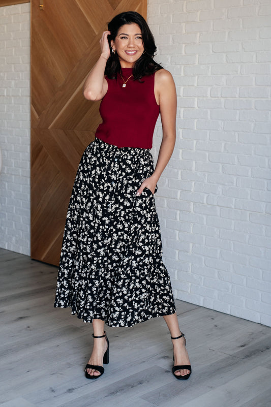 Polagram-Fielding Flowers Floral Skirt