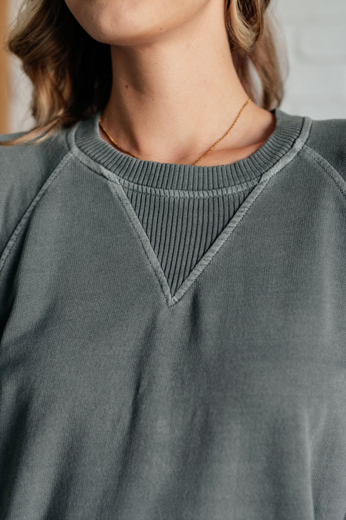 Zenana-Hands Down Favorite Sweatshirt in Ash Jade