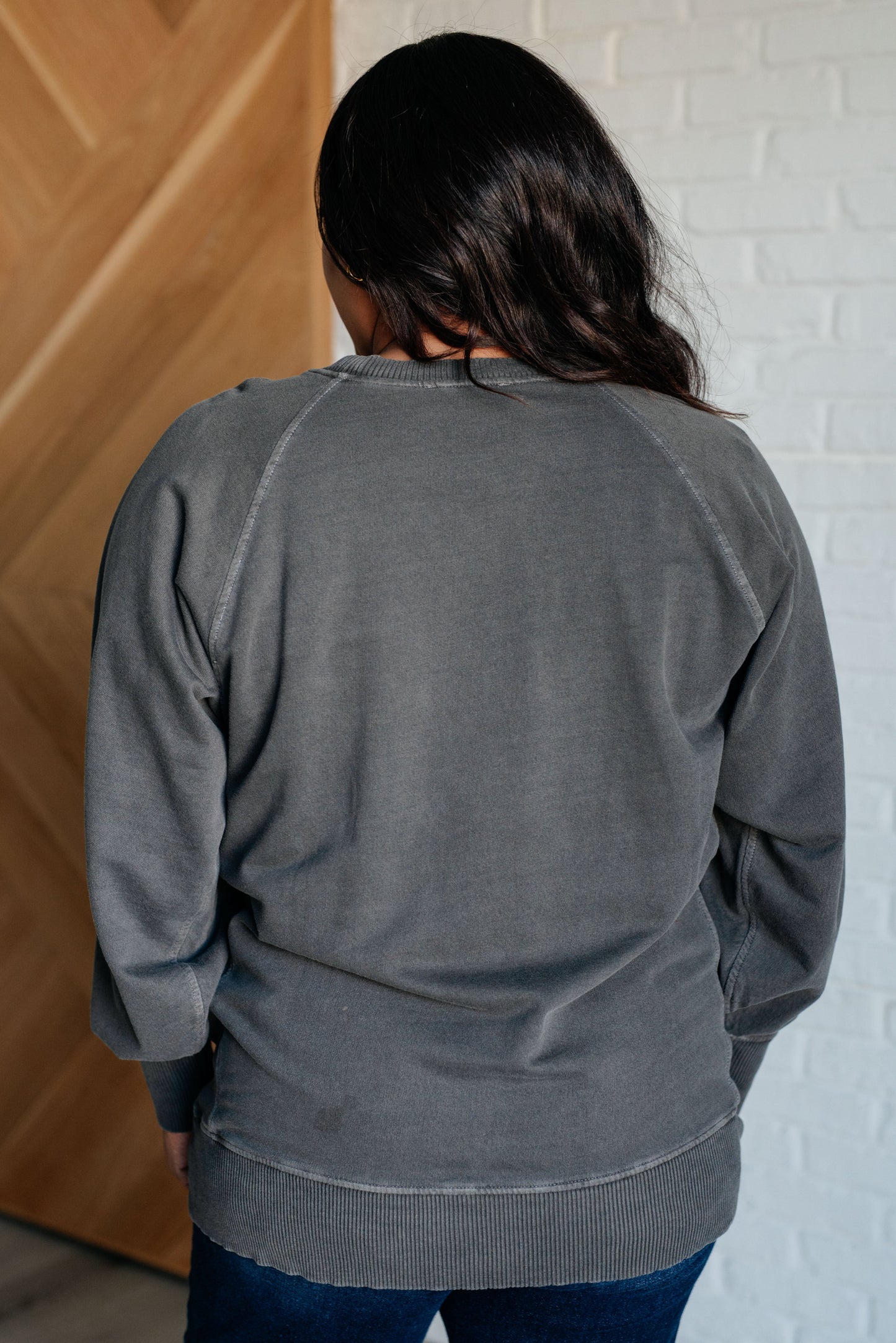 Zenana-Hands Down Favorite Sweatshirt in Black