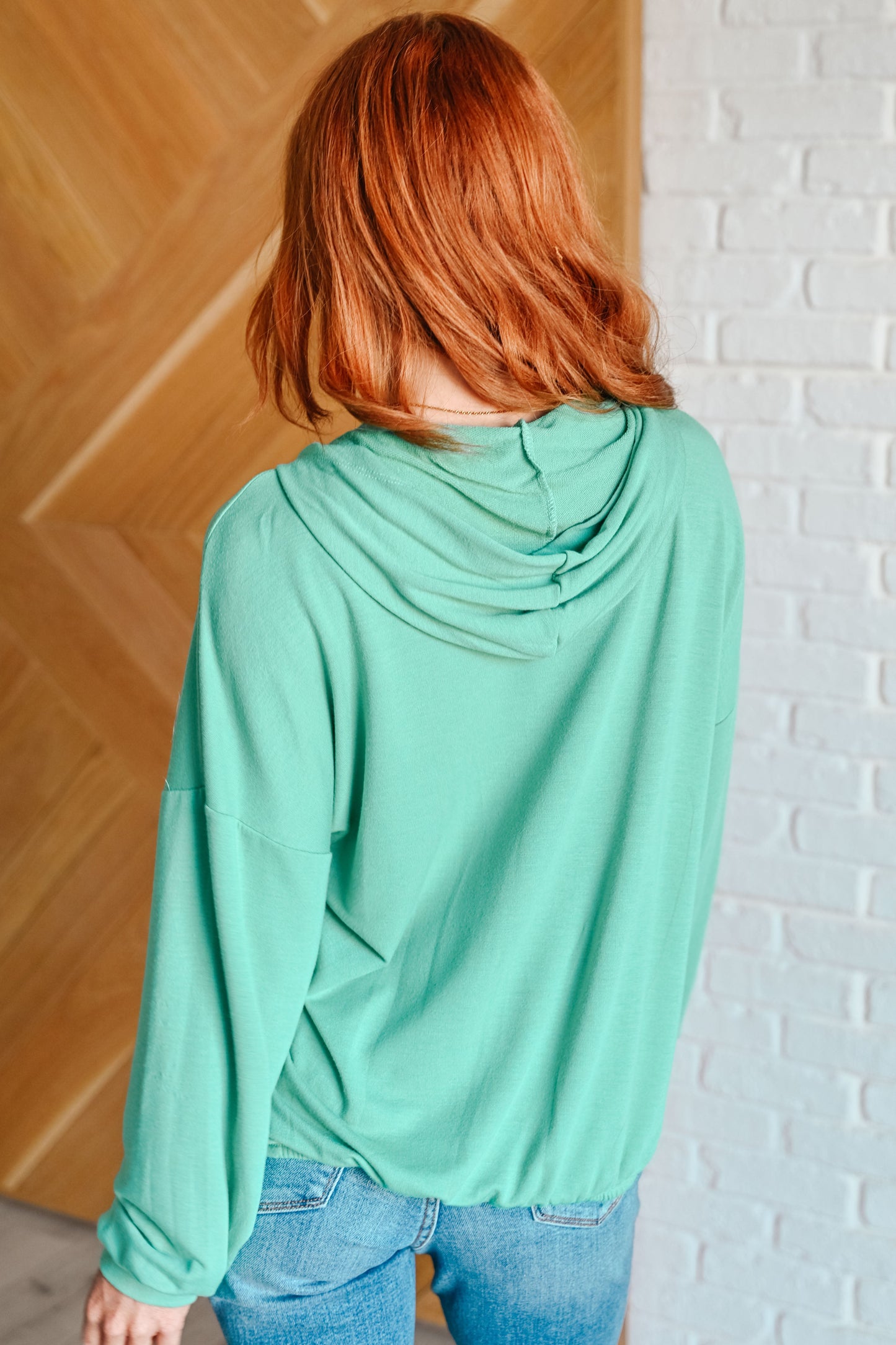 Haptics- I Am the City Hooded Pullover in Mint