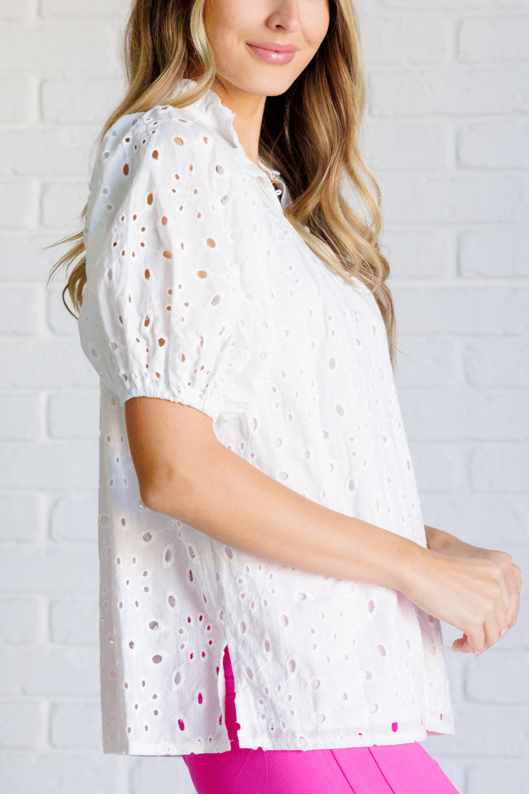 One Eleven North-Eyelet Lace Blouse