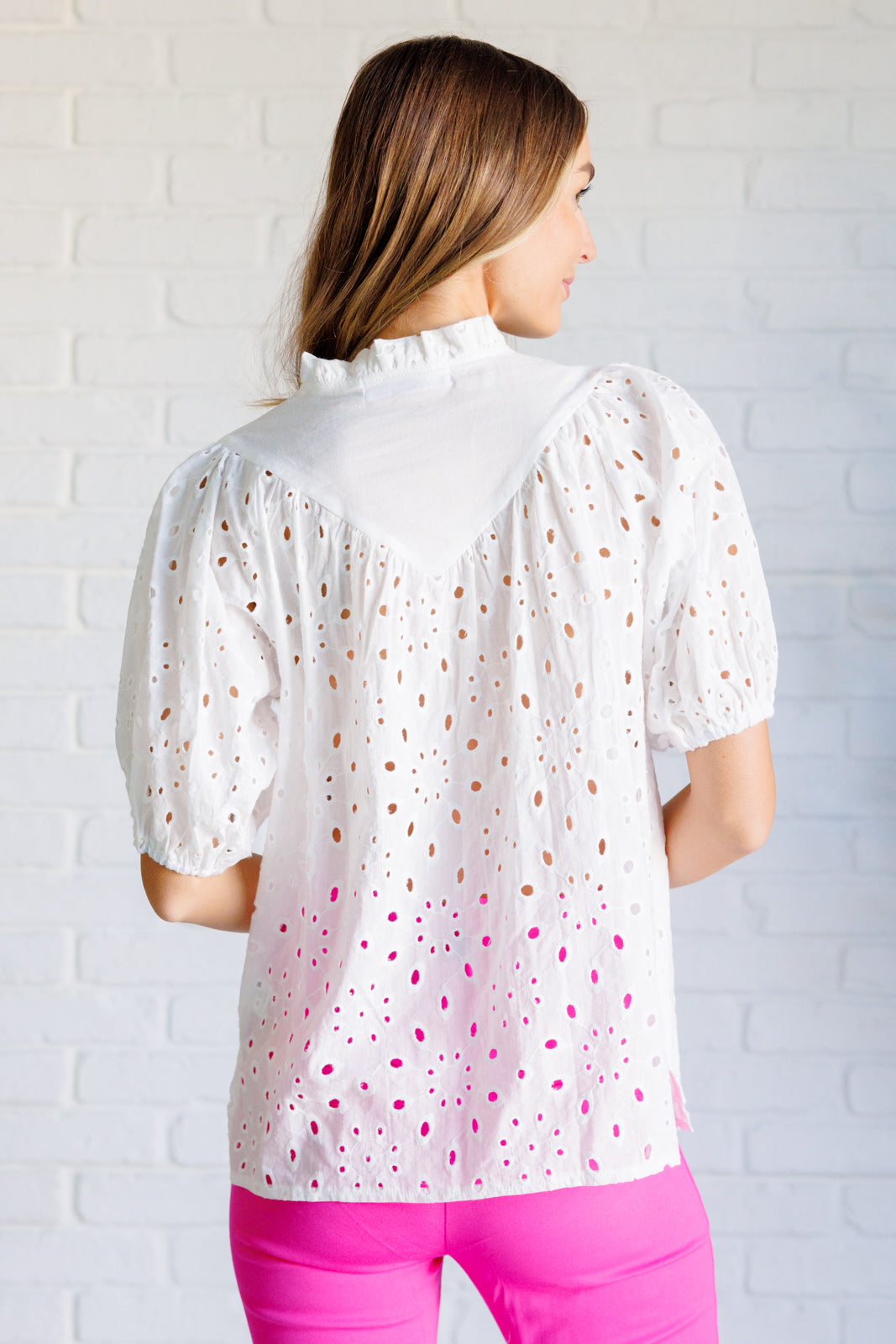 One Eleven North-Eyelet Lace Blouse