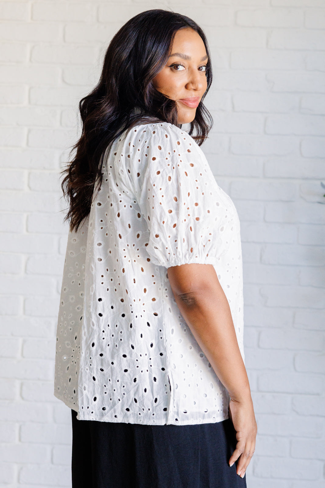 One Eleven North-Eyelet Lace Blouse