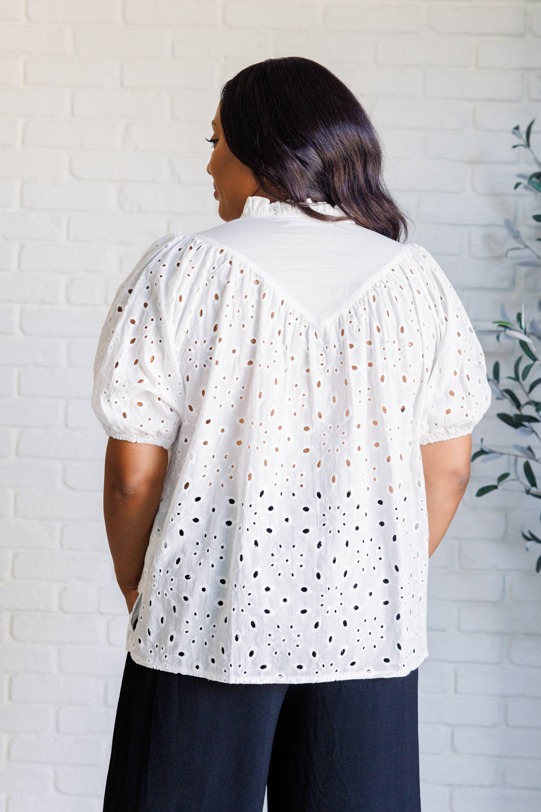 One Eleven North-Eyelet Lace Blouse