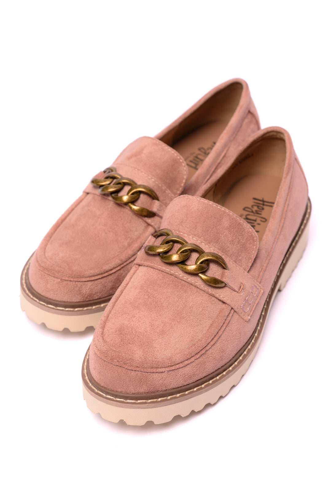 Corkys- Literally Loafers in Blush Faux Suede