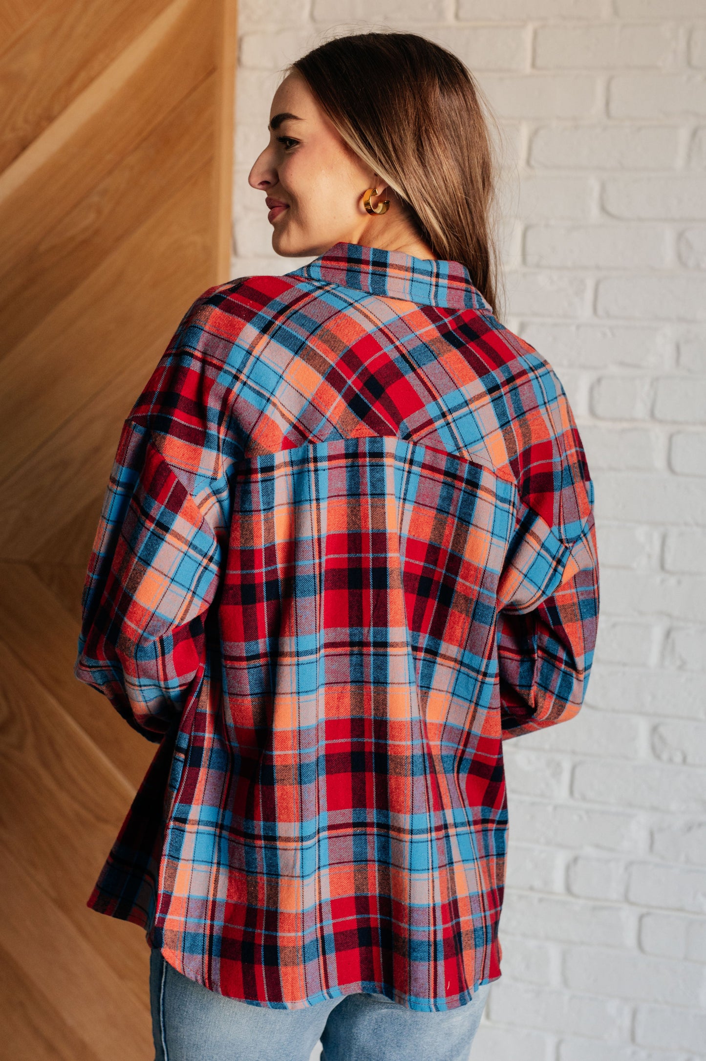 One Eleven North-Make it Make Sense Plaid Button Up