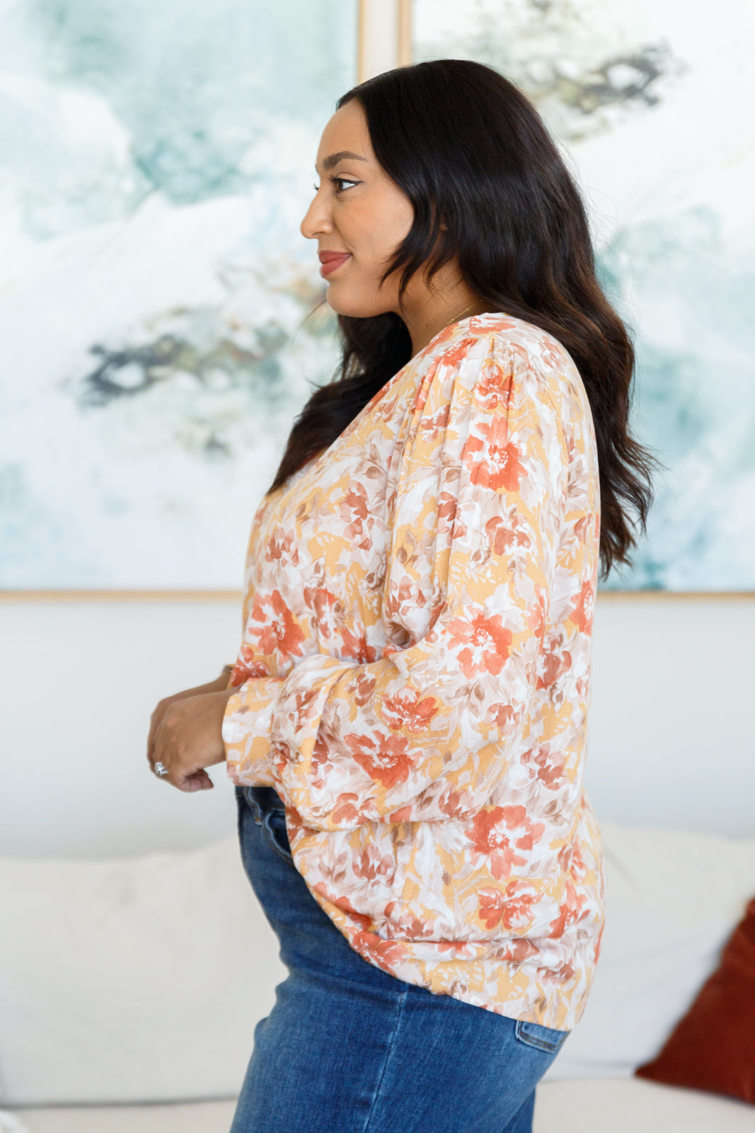 Andree By Unit-Marigold Dreams Floral Blouse