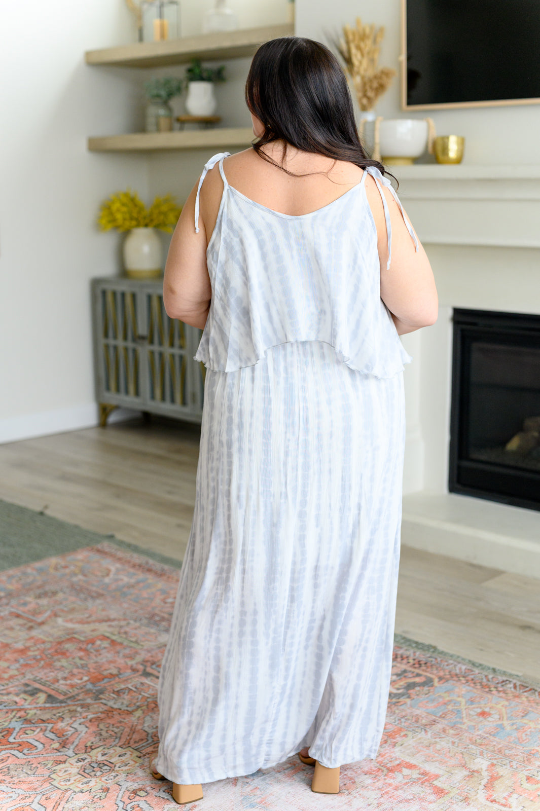 Lovely Melody- No More Grey Skies Maxi Dress