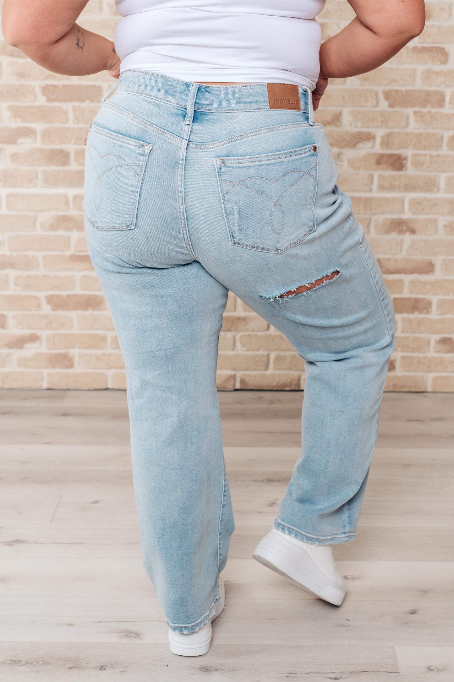 Judy Blue-Parker High Rise 90's Straight Jeans