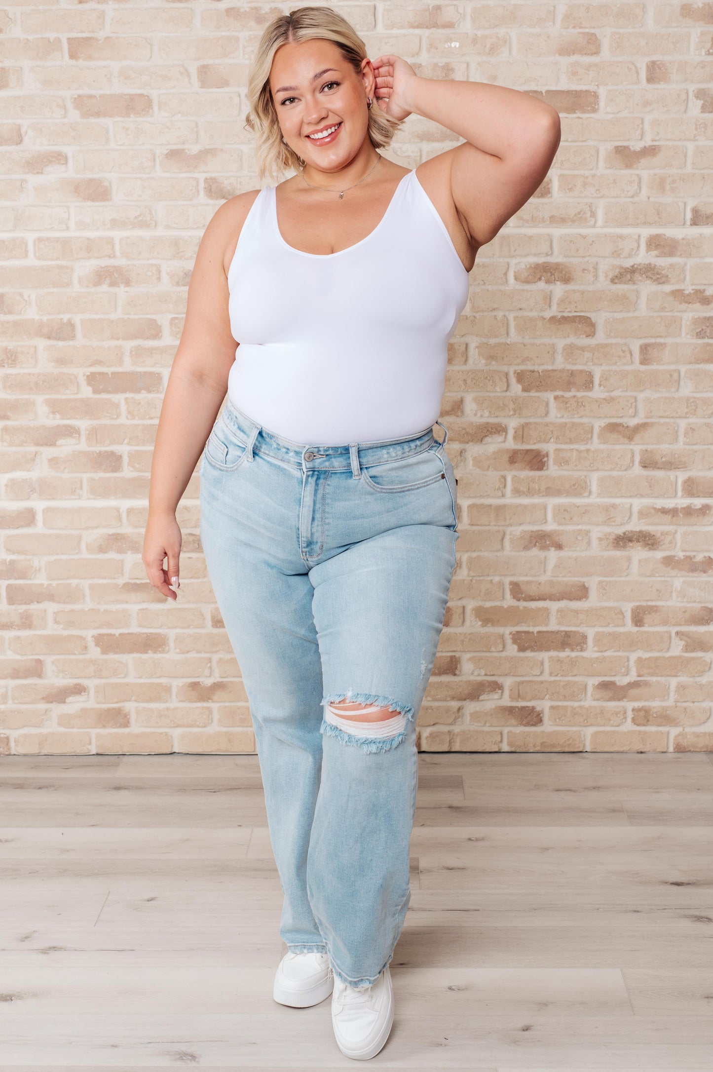 Judy Blue-Parker High Rise 90's Straight Jeans