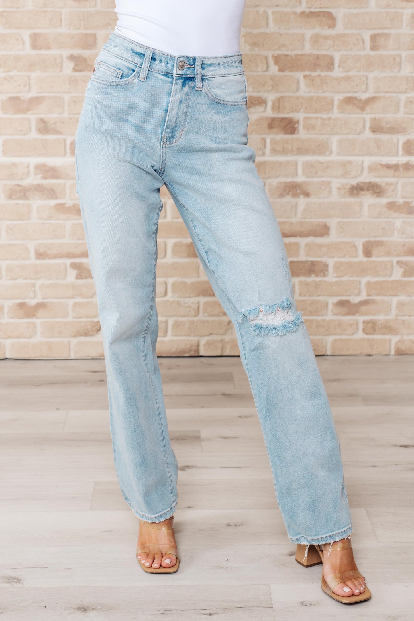 Judy Blue-Parker High Rise 90's Straight Jeans