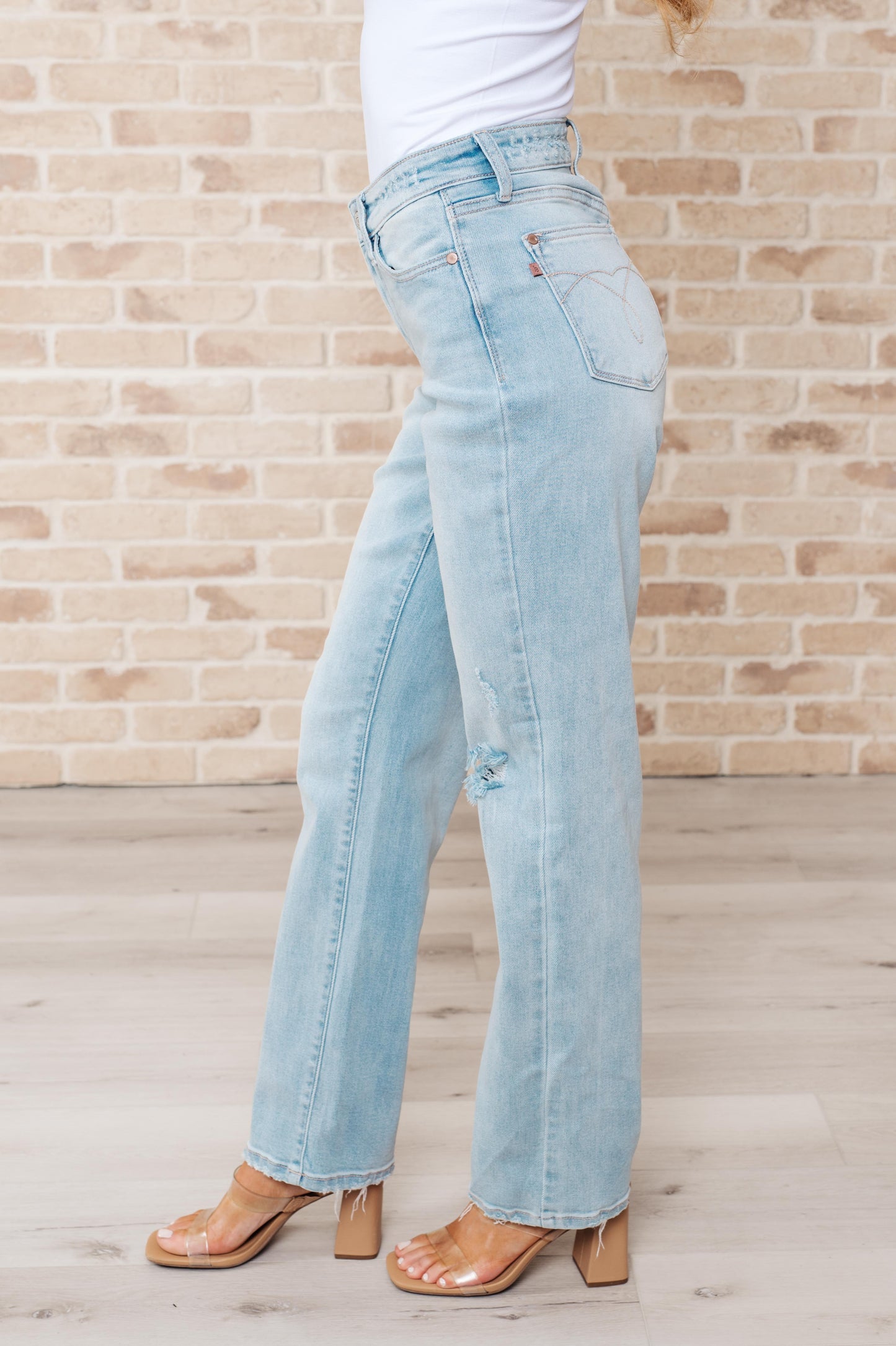 Judy Blue-Parker High Rise 90's Straight Jeans