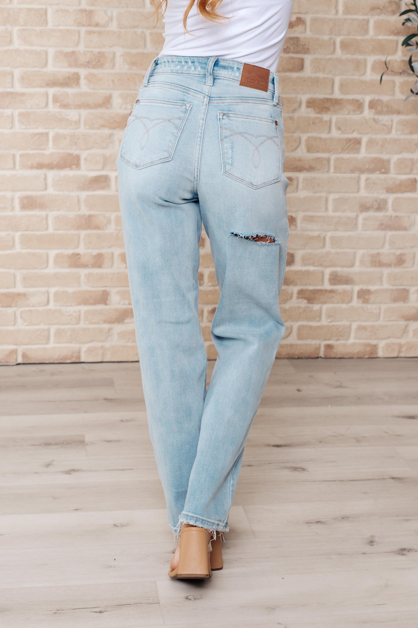 Judy Blue-Parker High Rise 90's Straight Jeans