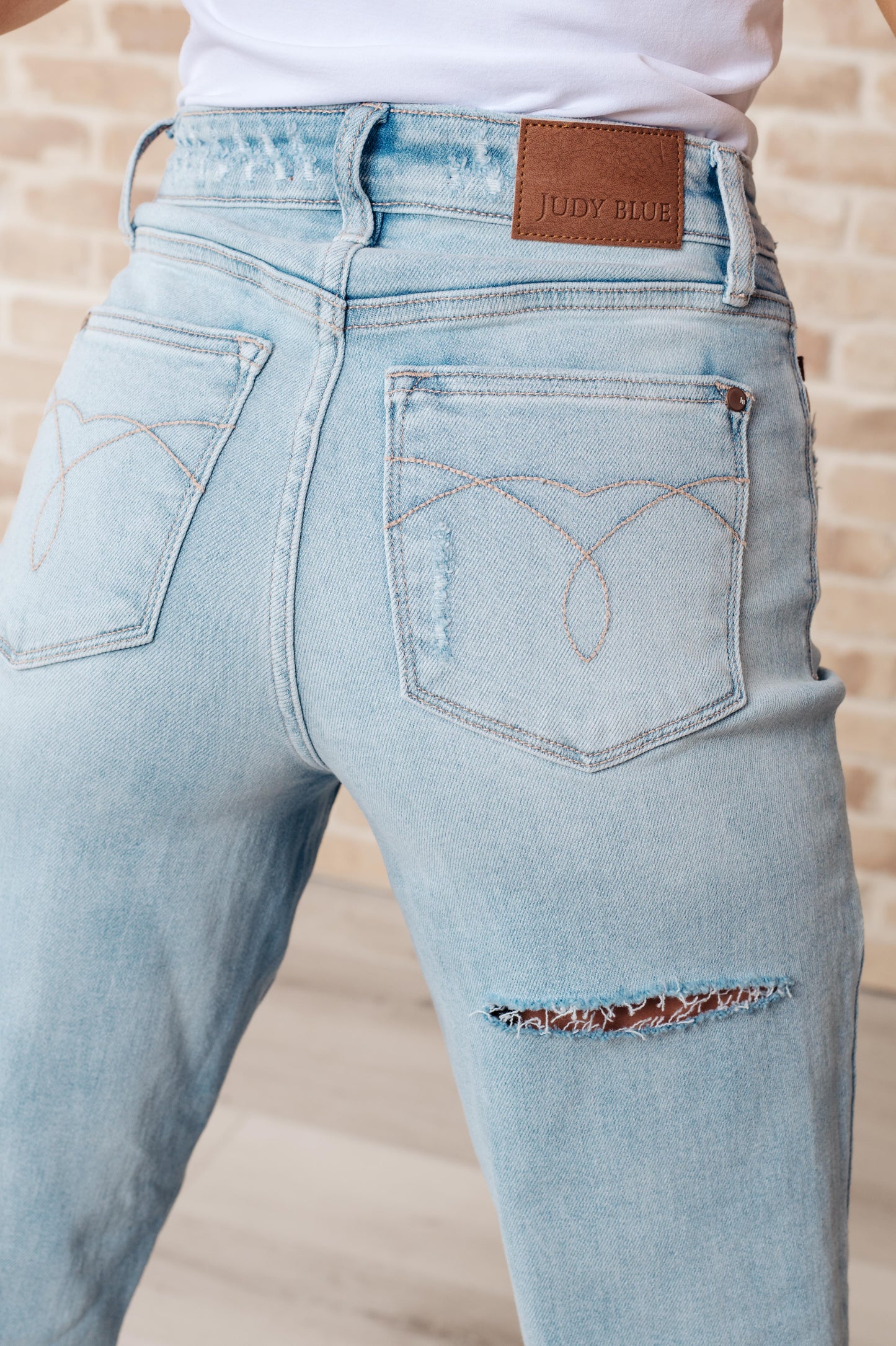 Judy Blue-Parker High Rise 90's Straight Jeans