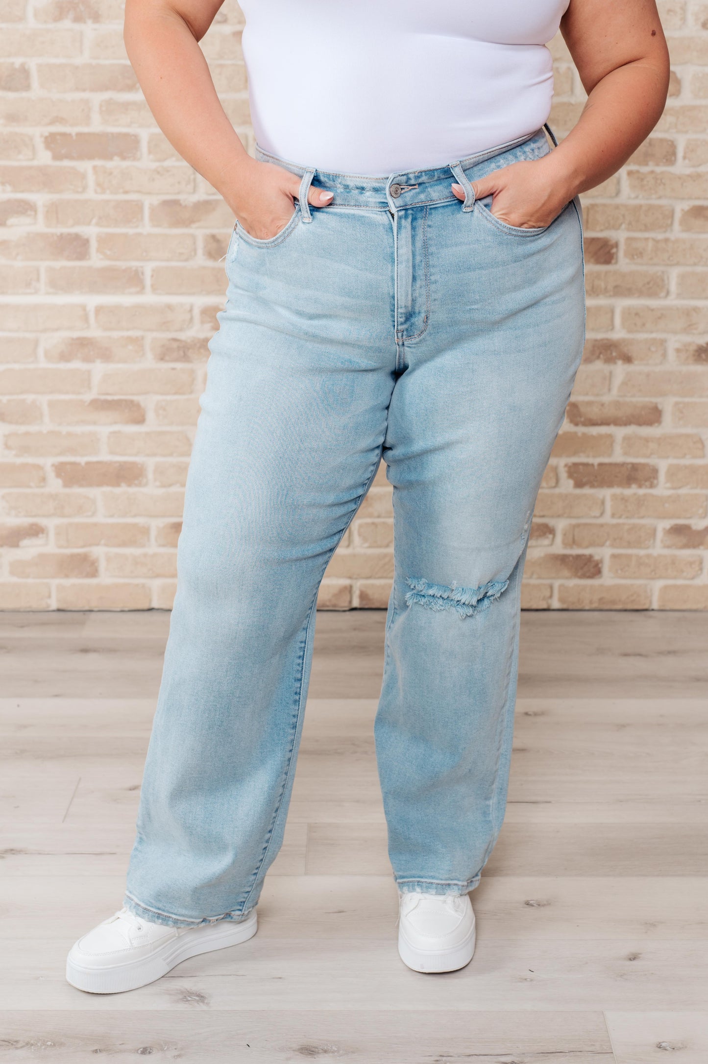 Judy Blue-Parker High Rise 90's Straight Jeans