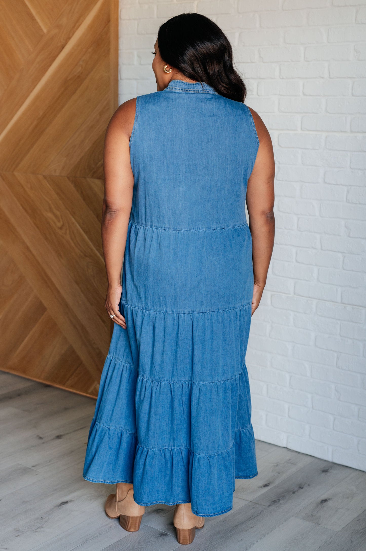 One Eleven North-Perfect Choice Denim Maxi Dress