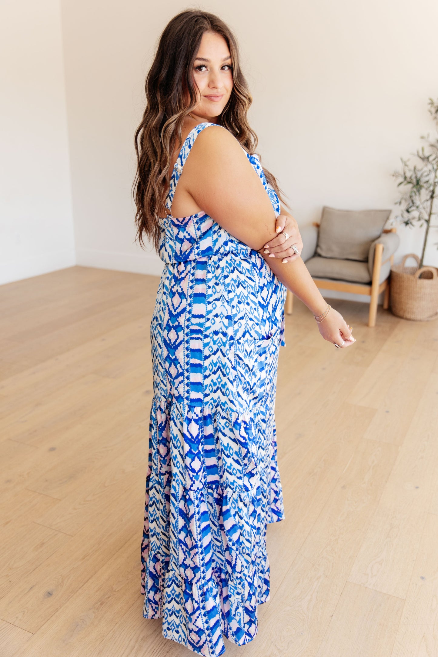 White Birch- Seas The Day Maxi Dress