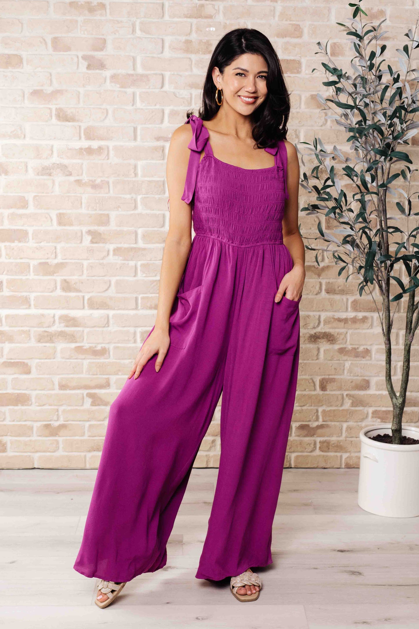 Jodifl- Social Graces Wide Leg Jumpsuit