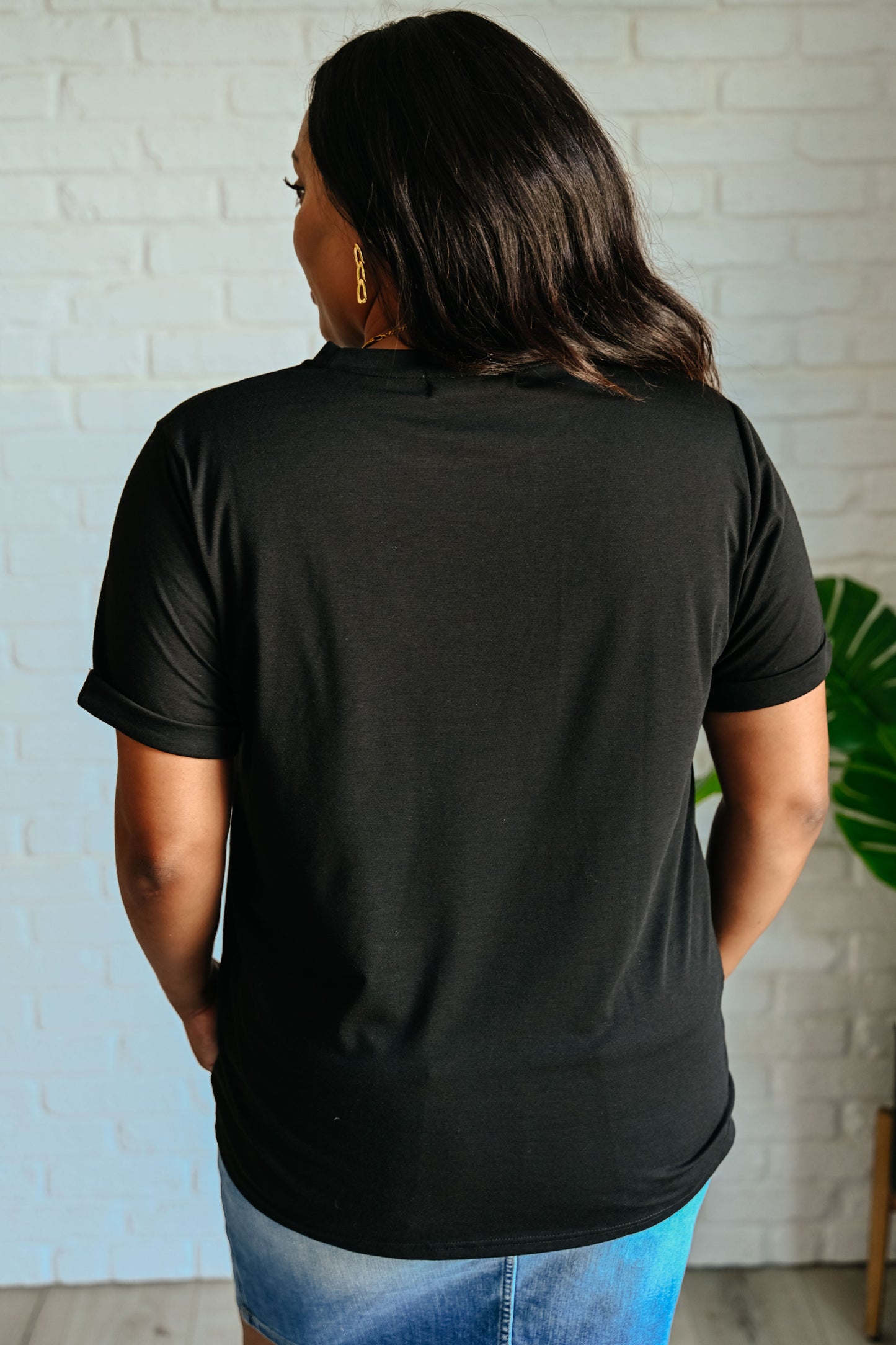 One Eleven North- Uptown Crew T-Shirt in Black