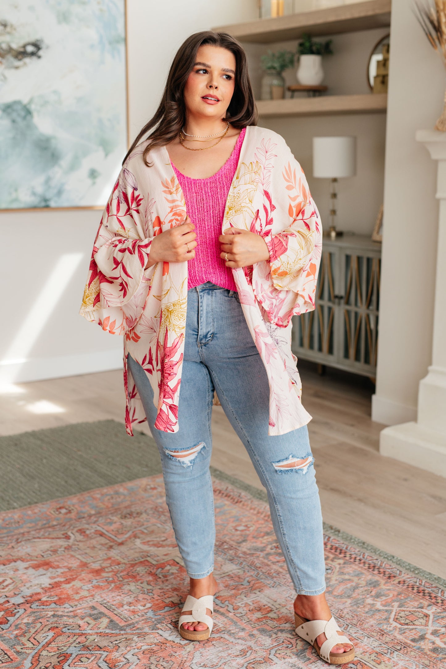 GeeGee-Vacay Season Bell Sleeve Kimono