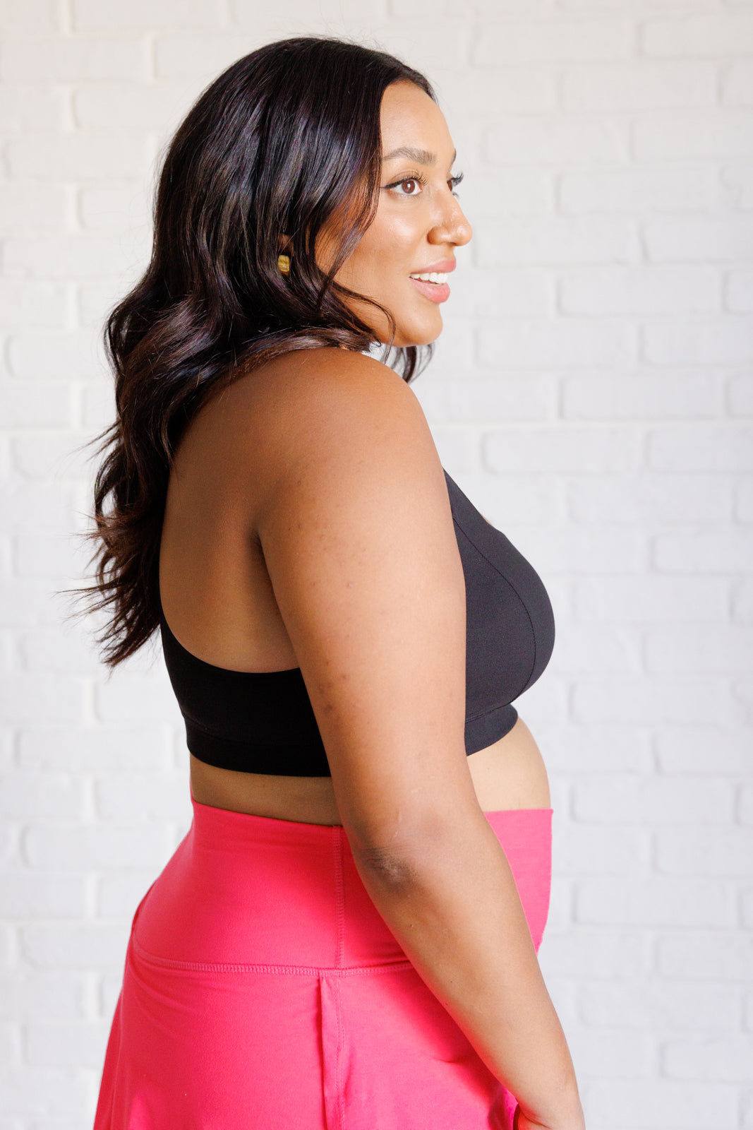 Rae Mode-Working Out My Ego Cross Back Sports Bra in Black