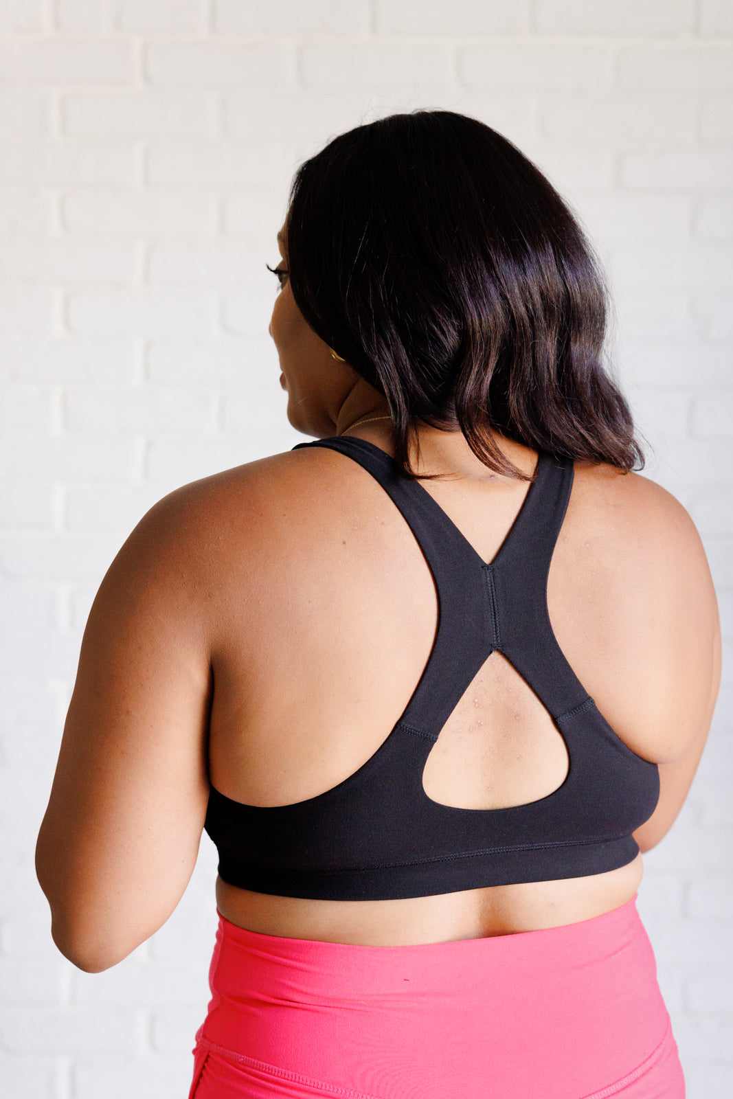 Rae Mode-Working Out My Ego Cross Back Sports Bra in Black